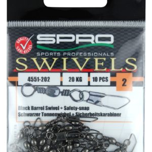 SPRO Barrel Swivel with Safety Snap