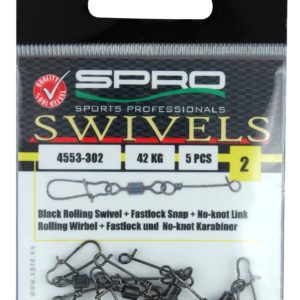 SPRO Rolling Swivel - No-Knot/ Fast Lock Snap