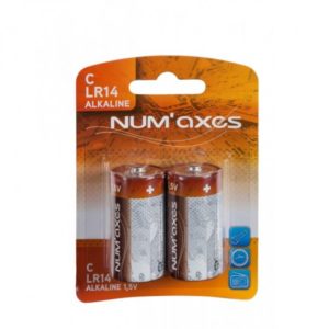 NUM'axes Pack of 2 C LR14 batteries
