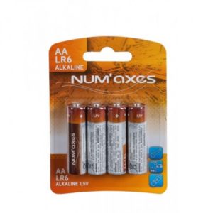 NUM'axes Pack of 4 AA LR06 Batteries