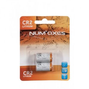 NUM'axes Pack of 2 3-V CR2 Lithium Batteries