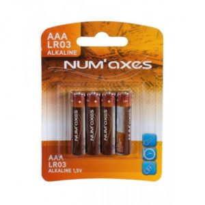 NUM'axes Pack of 4 AAA LR03 Batteries