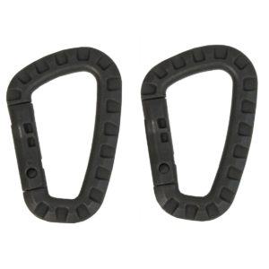 MFH Carabiner, Plastic, Foliage, D 7 MM x 8,5 CM, 2-Pack