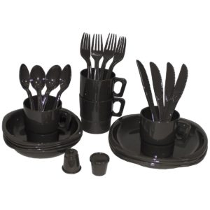 MFH Camping Plastic Mess Kit, 26-Part