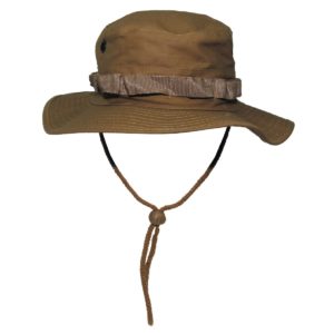 MFH US GI Bush Hat, Chin Strap, GI Boonie, Rip Stop, Coyote Tan