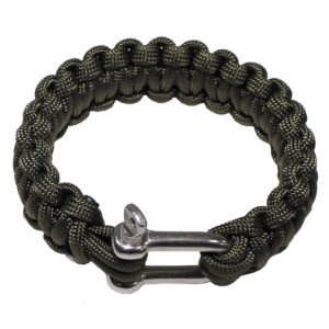 MFH Bracelet, "Parachute Cord", OD Green, Width Ca. 2,3 cm