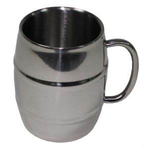 MFH Mug, "Barrel", Stainless Steel, 450 ML, Double-Walled