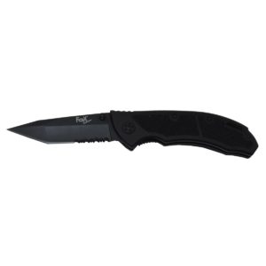 MFH Jack Knife, One-Handed, Black, Metal Handle