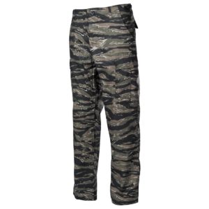MFH US Combat Pants BDU, Rip Stop, Tiger Stripe