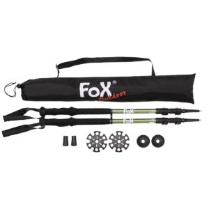 MFH Aluminium Trekking Poles, "Lusen", Foam Handle