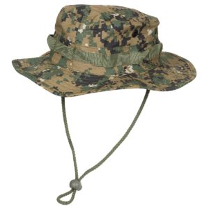 MFH US GI Bush Hat, Chin Strap, GI Boonie, Rip Stop, Dig. Woodl.