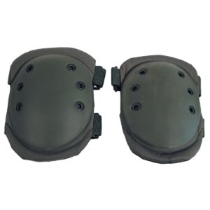 MFH Knee Pads, OD Green, Plastic Protectors