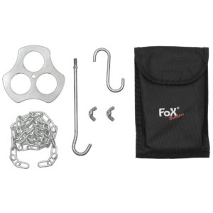 Tripod Holder, Stainless Steel, With Chain And Hook