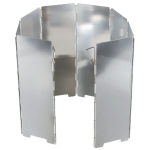 Wind Protection, Aluminum, Foldable, Large, 8 Slats, 67 x 24 cm