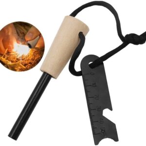 MFH FIRE STARTER ESSENTIAL WOODEN HANDLE 27104