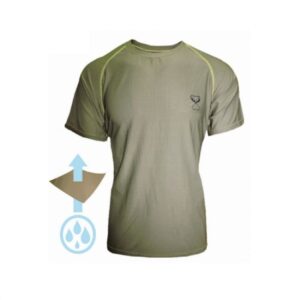 DISPAN T SHIRT SHORT SLEEVE  MICROFIBER KHAKI 917