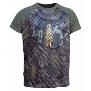 BENISPORT T-SHIRT FOREST PRINT 3D THRUSH