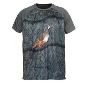 BENISPORT T-SHIRT FOREST PRINT 3D PARTRIDGE
