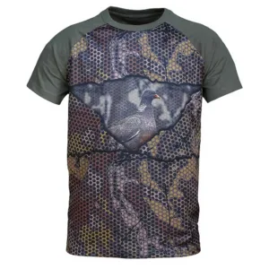 BENISPORT T SHIRT FOREST PRINT 3D PIGEON