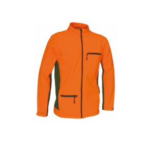 BENISPORT SOFT SHELL JACKET NORWAY KHAKI/ORANGE