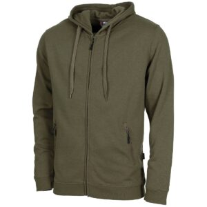MFH SWEATSHIRT JACKET JOGGER OD GREEN  00640B