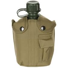 MFH Bottle U.S. Field nylon fabric 1L COYOTE TAN
