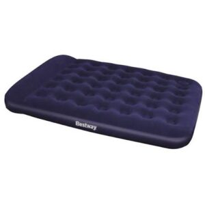 BESTWAY EASY INFLATE FLOCKED AIR BED QUEEN 203X152X28