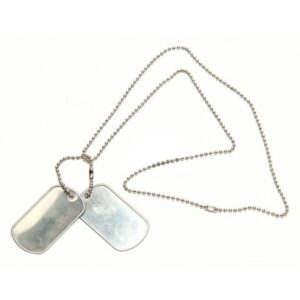 MFH military dog ​​tags silver 27404