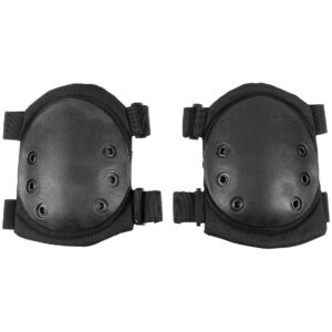 MFH KNEE PADS BLACK PLASTIC PROTECTORS 27693A